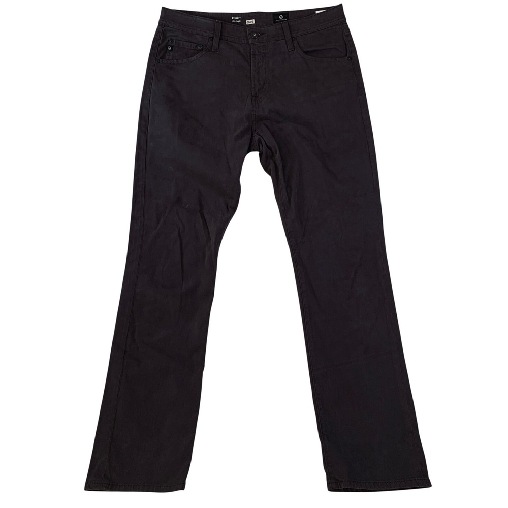 AG Adriano Goldschmied Everett Slim‎ Straight Pants Mens Size 33x32 Brown